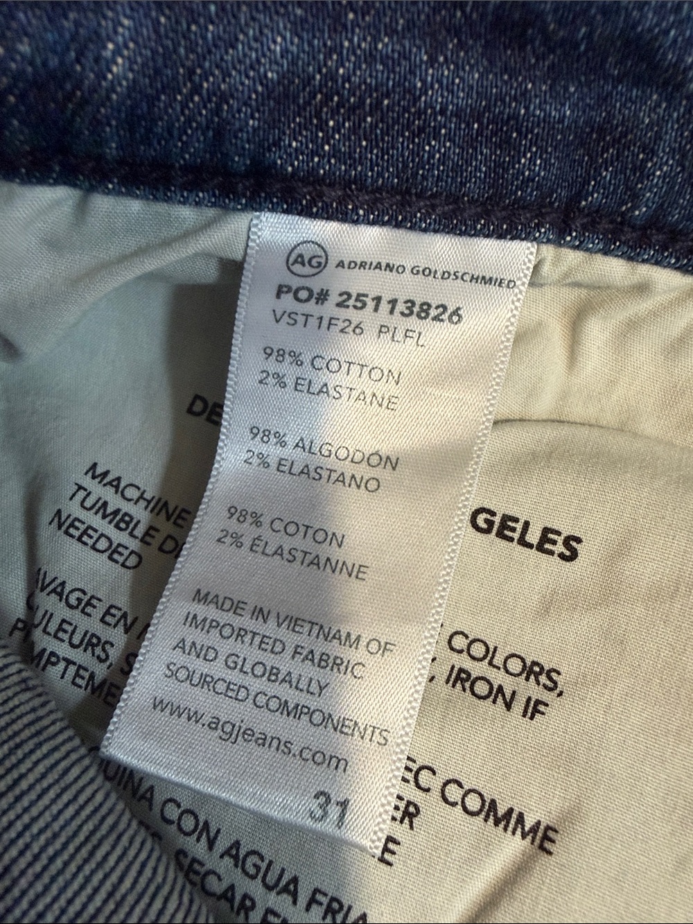 NWT AG Brinley Mid-Rise Straight Leg Jeans Size 31 - Picture 9 of 9